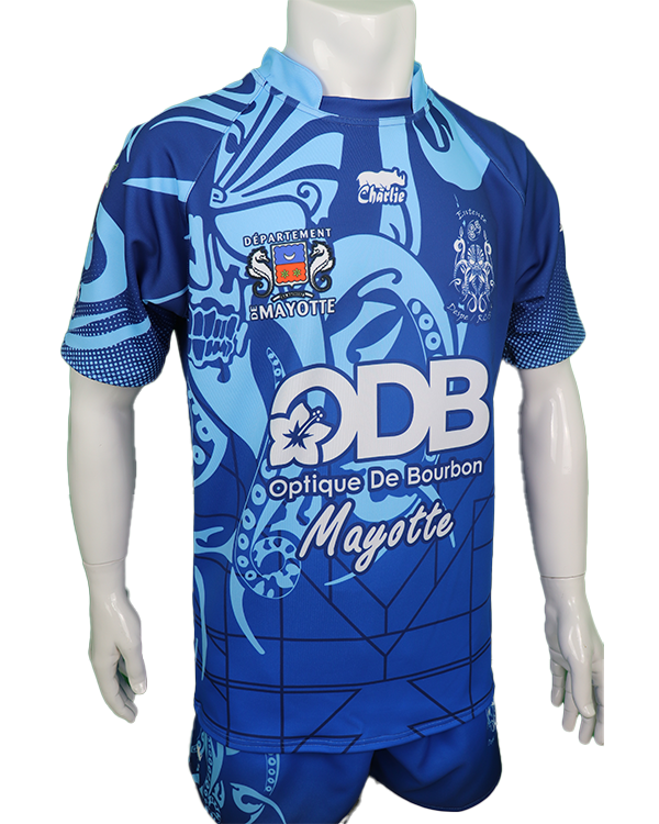 Maillot Rugby col stade 100% Personnalisé